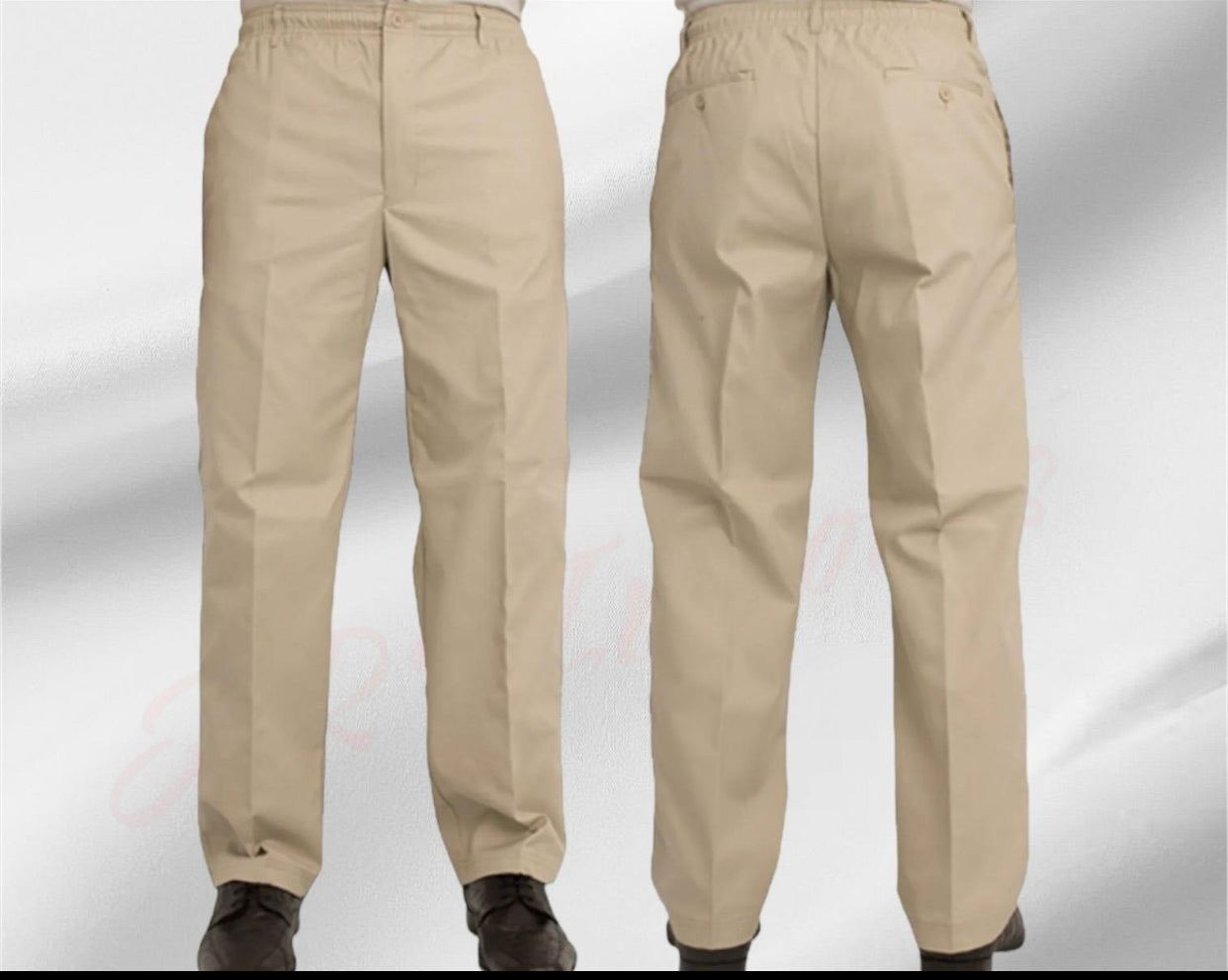 Mens Elasticated Waist Smart Casual Black Navy Rugby Trousers Pants Bottoms New Menswear