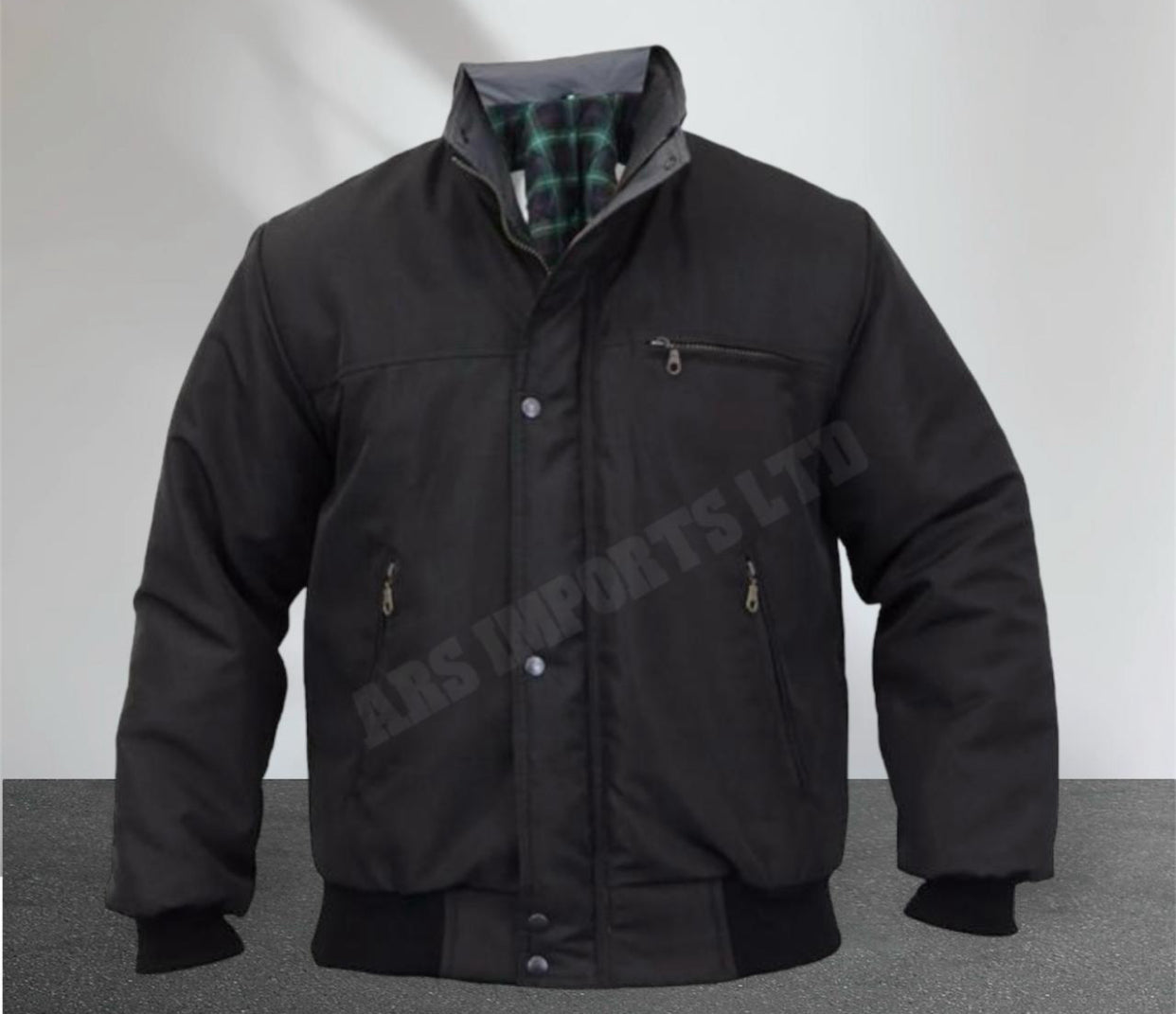 SKY DIVER BOMBER JACKET PADDED QUILTED TARTAN WINTER TRNDY WORK COAT TOP Fashion Menswear