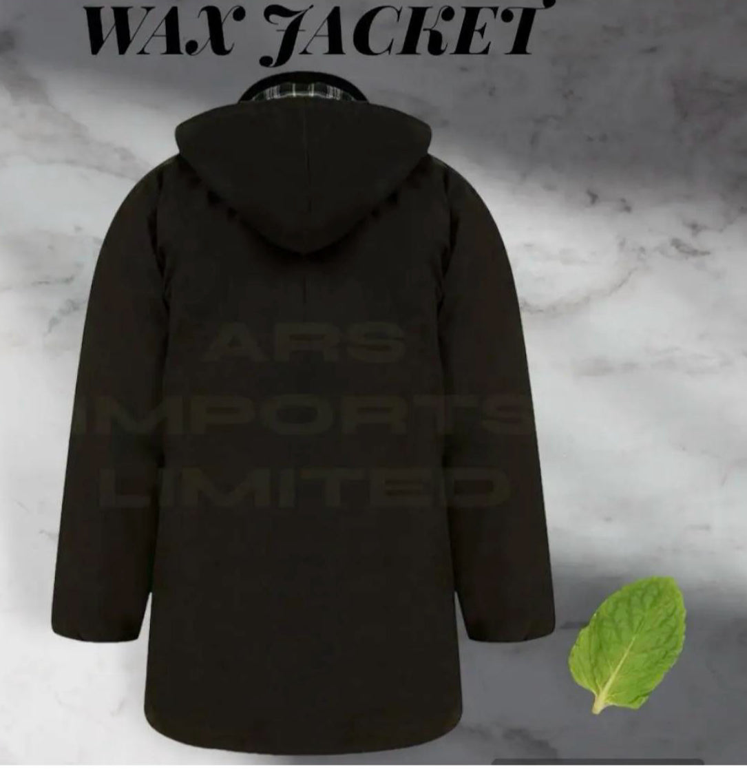 Mens Countryman Padded Cotton Wax Hooded Hunting Fishing Farming Jacket Top Coat Classic