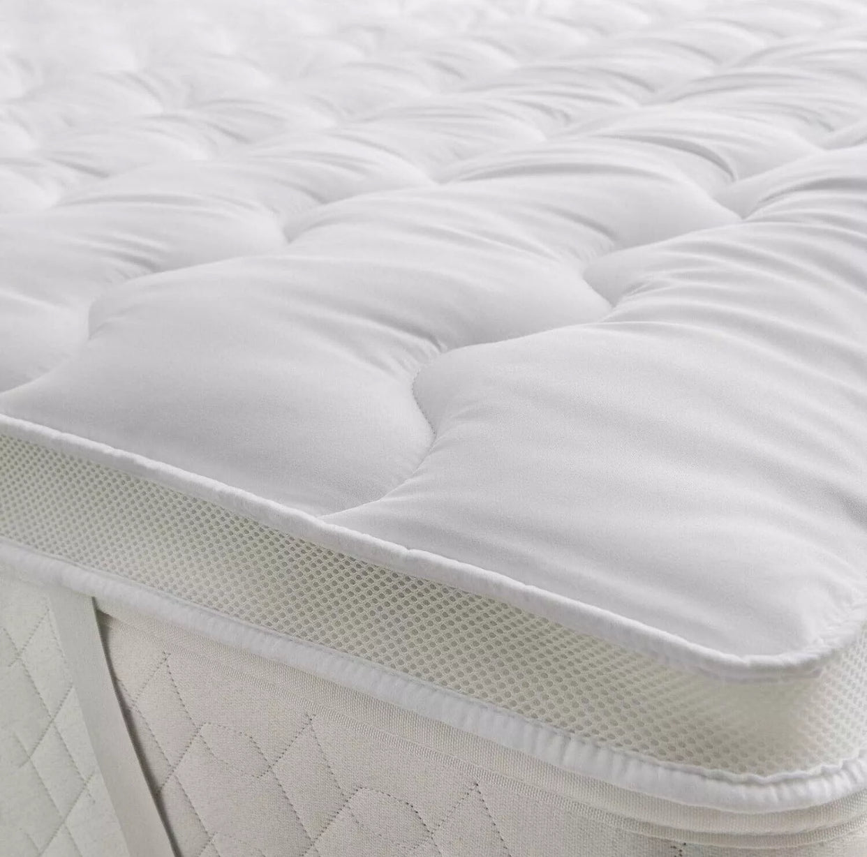 Mattress Topper Microfiber Thickness Hollow Fibre Filling Anti Allergic Luxury