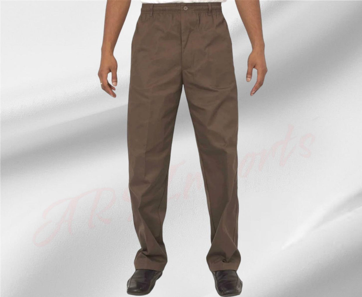 Mens Elasticated Waist Smart Casual Black Navy Rugby Trousers Pants Bottoms New Menswear