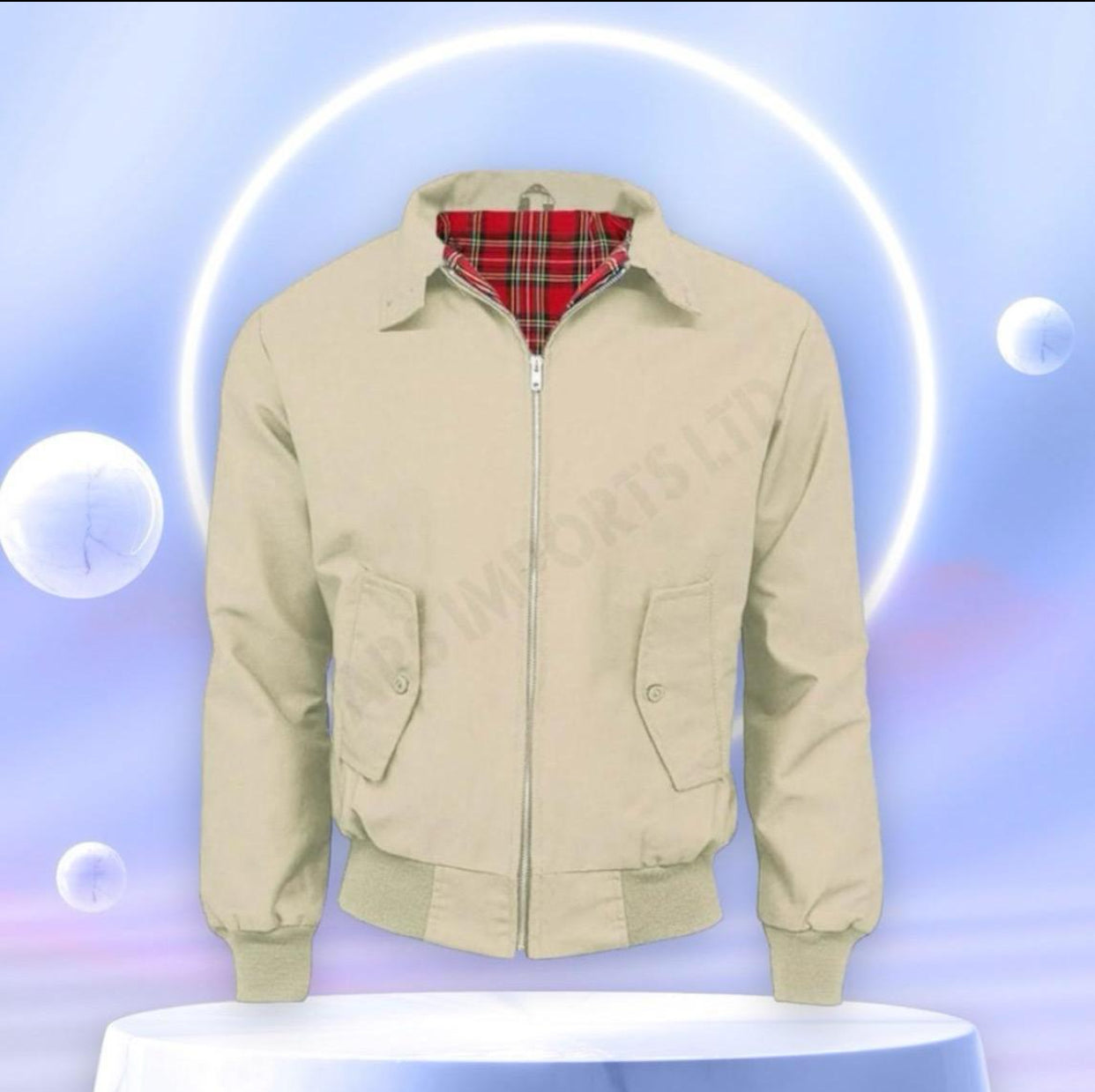 HARRINGTON JACKET MENS CLASSIC RETRO SCOOTER 1970'S VINTAGE BOMBER MOD COAT TOP Cotton