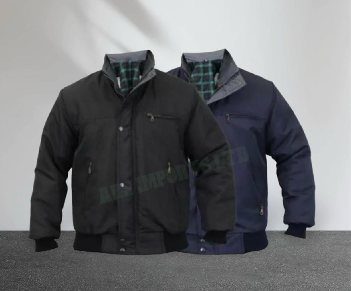 SKY DIVER BOMBER JACKET PADDED QUILTED TARTAN WINTER TRNDY WORK COAT TOP Fashion Menswear