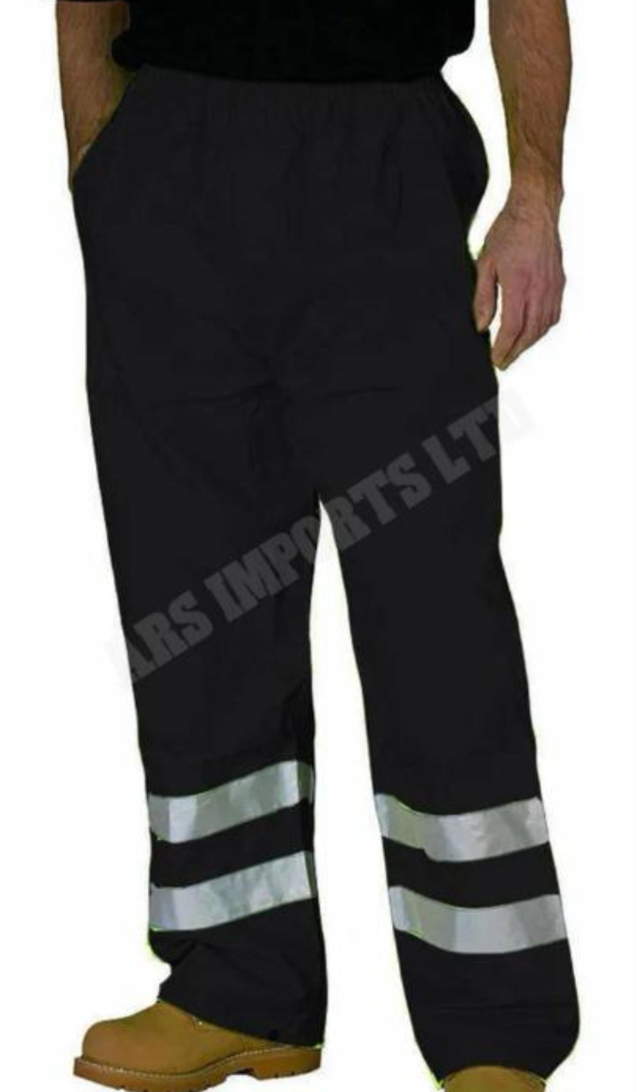Hi Vis OVER TROUSERS VISIBILITY VIZ REFLECTIVE SAFETY WORK WEAR WATERPROOF PANT
