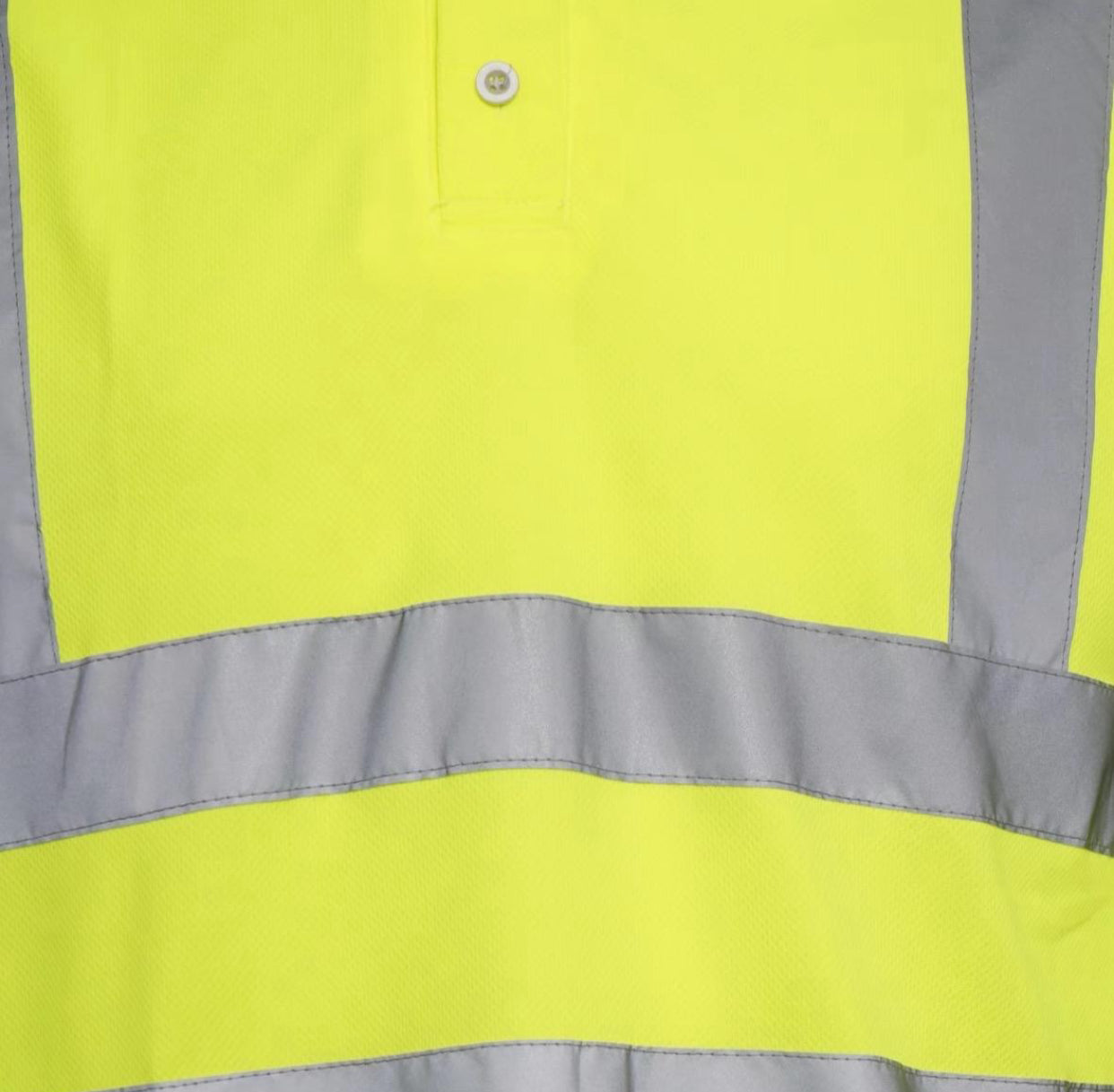 Hi Vis Viz Polo Shirt High Visibility  Security Work Breathable Two Tone Lightweight Reflective Tape T-Shirt Workwear Top Menswear