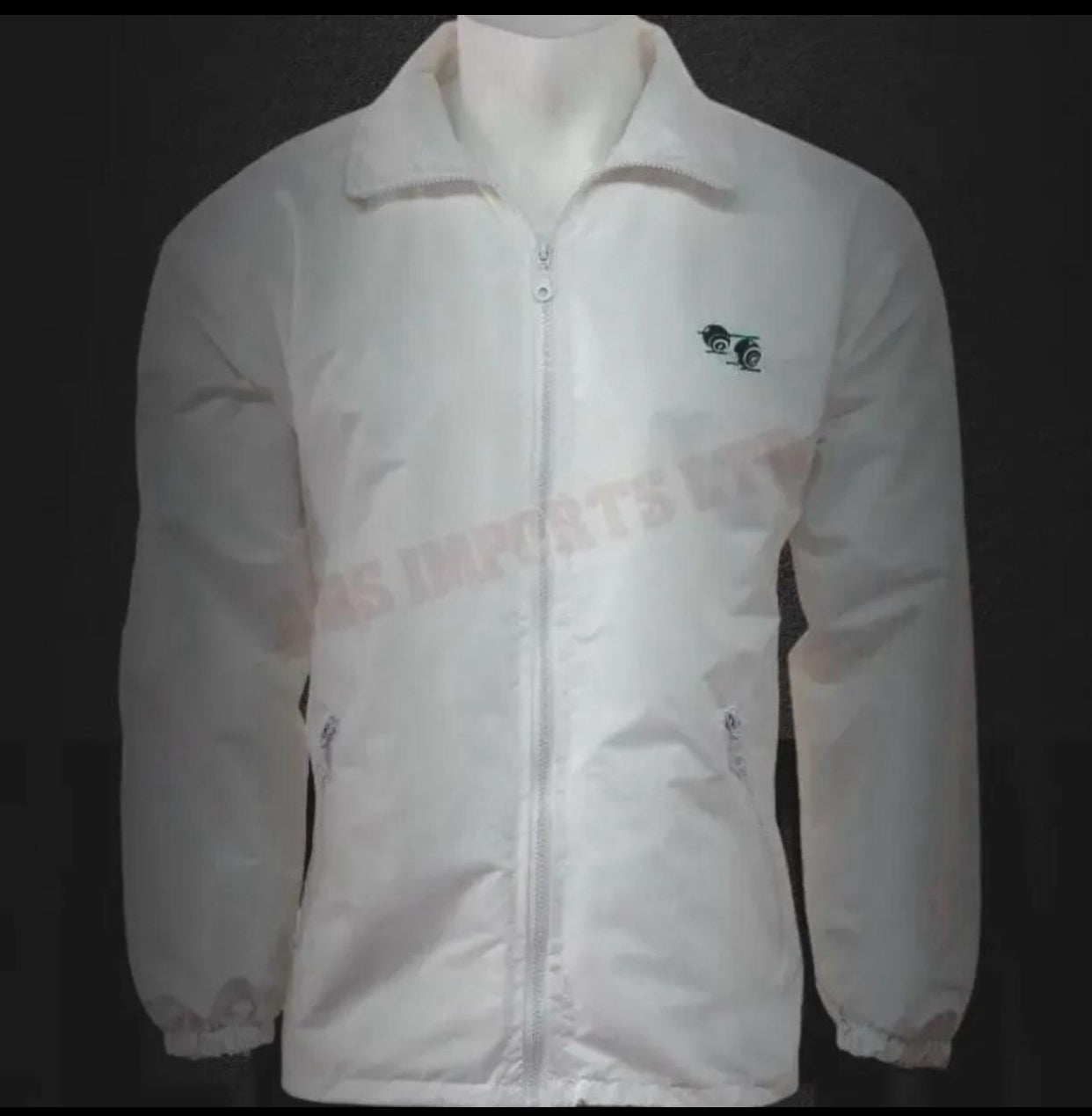 Bowling Mesh Bowls club Jacket Mesh Lined Waterproof Jacket Detachable Hood Menswear