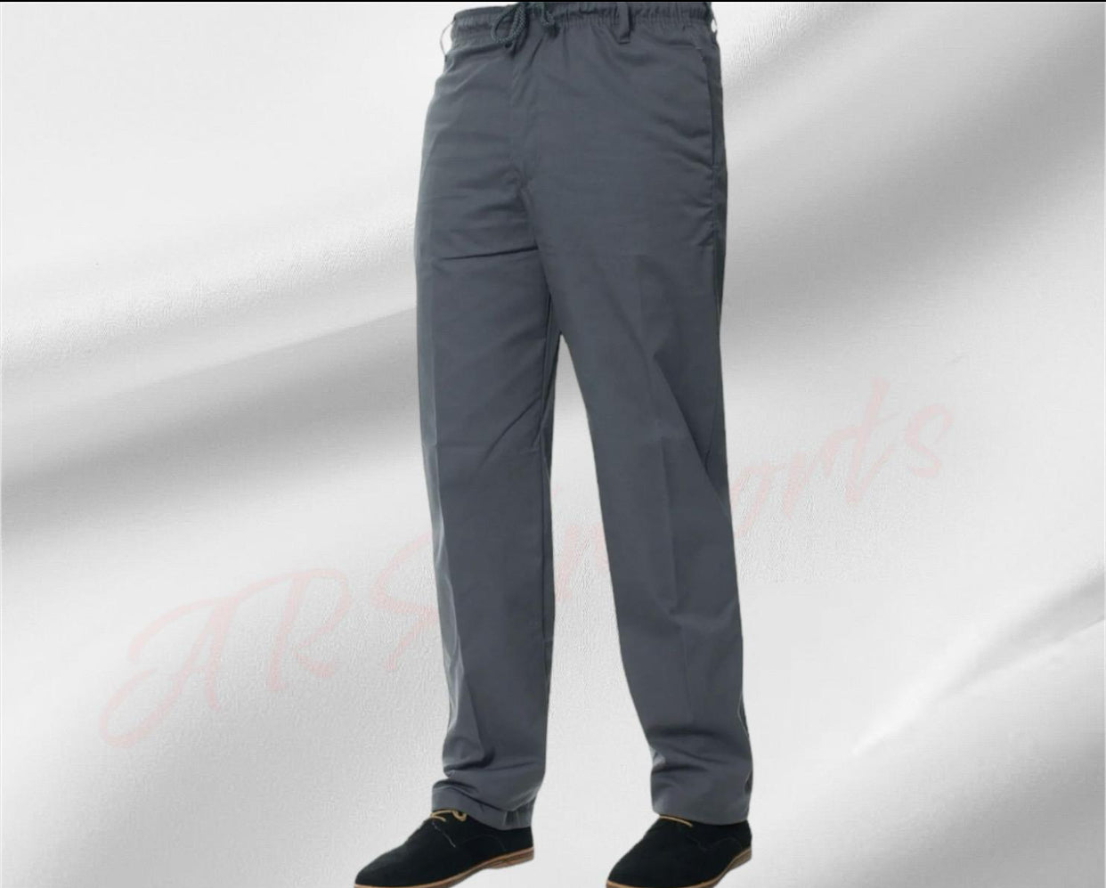 Mens Elasticated Waist Smart Casual Black Navy Rugby Trousers Pants Bottoms New Menswear
