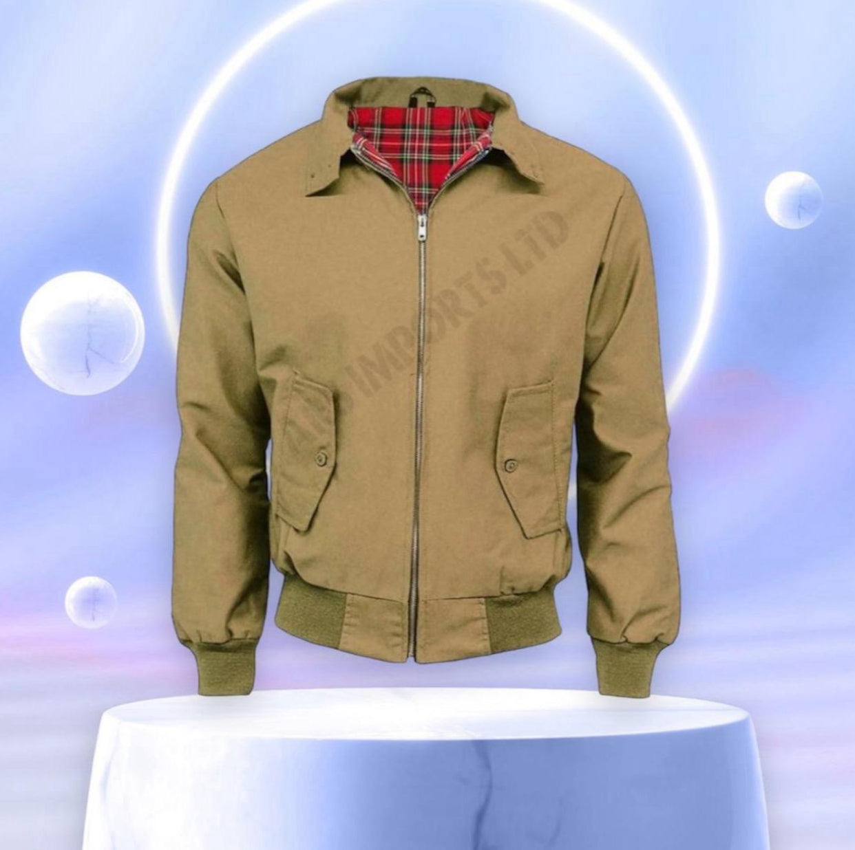 HARRINGTON JACKET MENS CLASSIC RETRO SCOOTER 1970'S VINTAGE BOMBER MOD COAT TOP Cotton