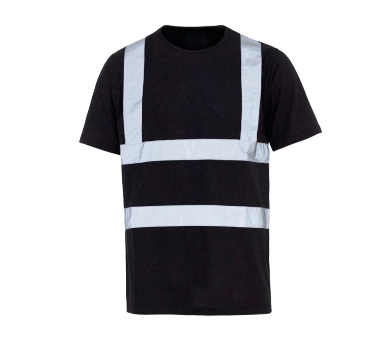 Hi Vis T Shirt Short Sleeve Security Work Wear Summer Breathable Top