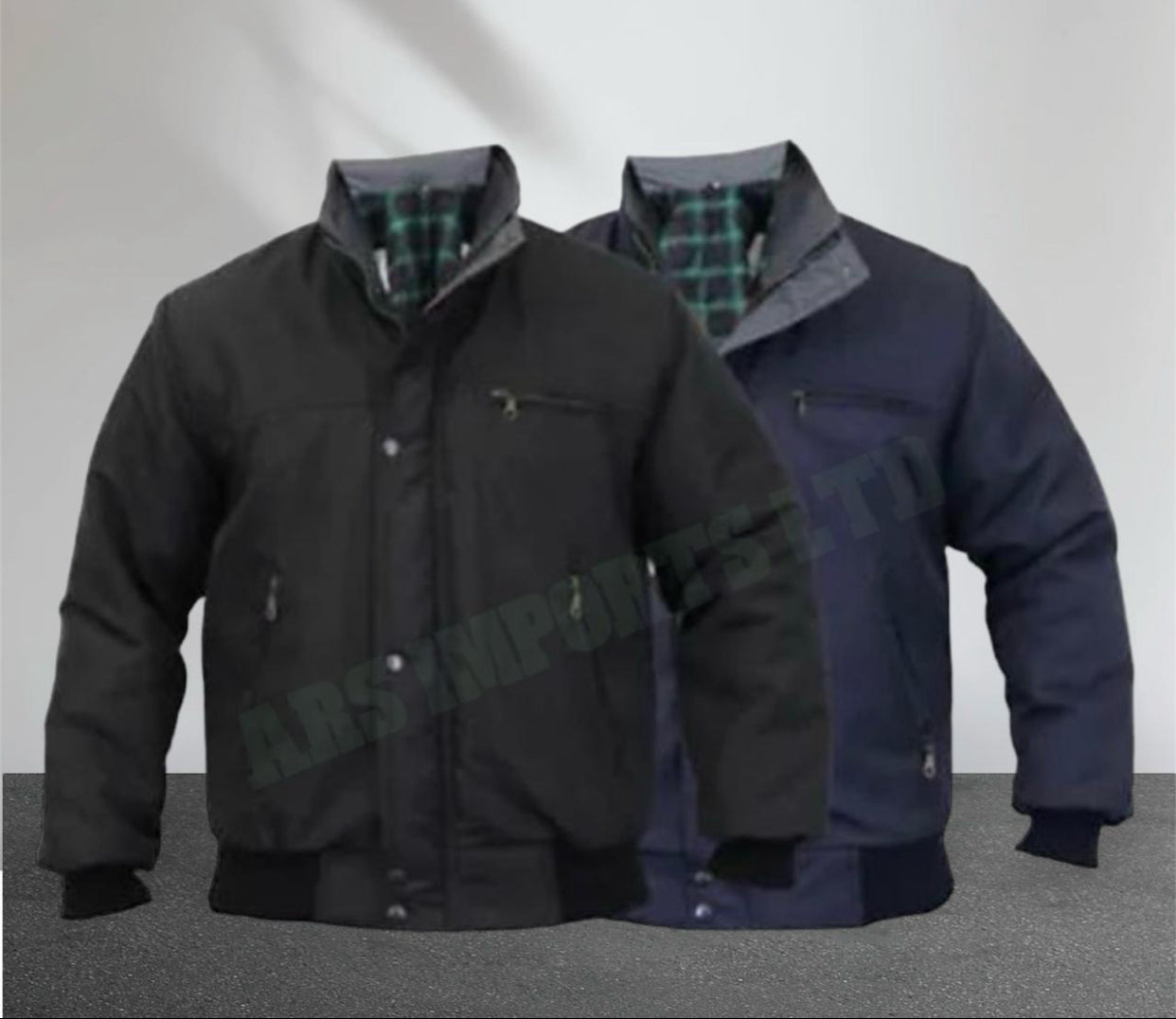 SKY DIVER BOMBER JACKET PADDED QUILTED TARTAN WINTER TRNDY WORK COAT TOP Fashion Menswear