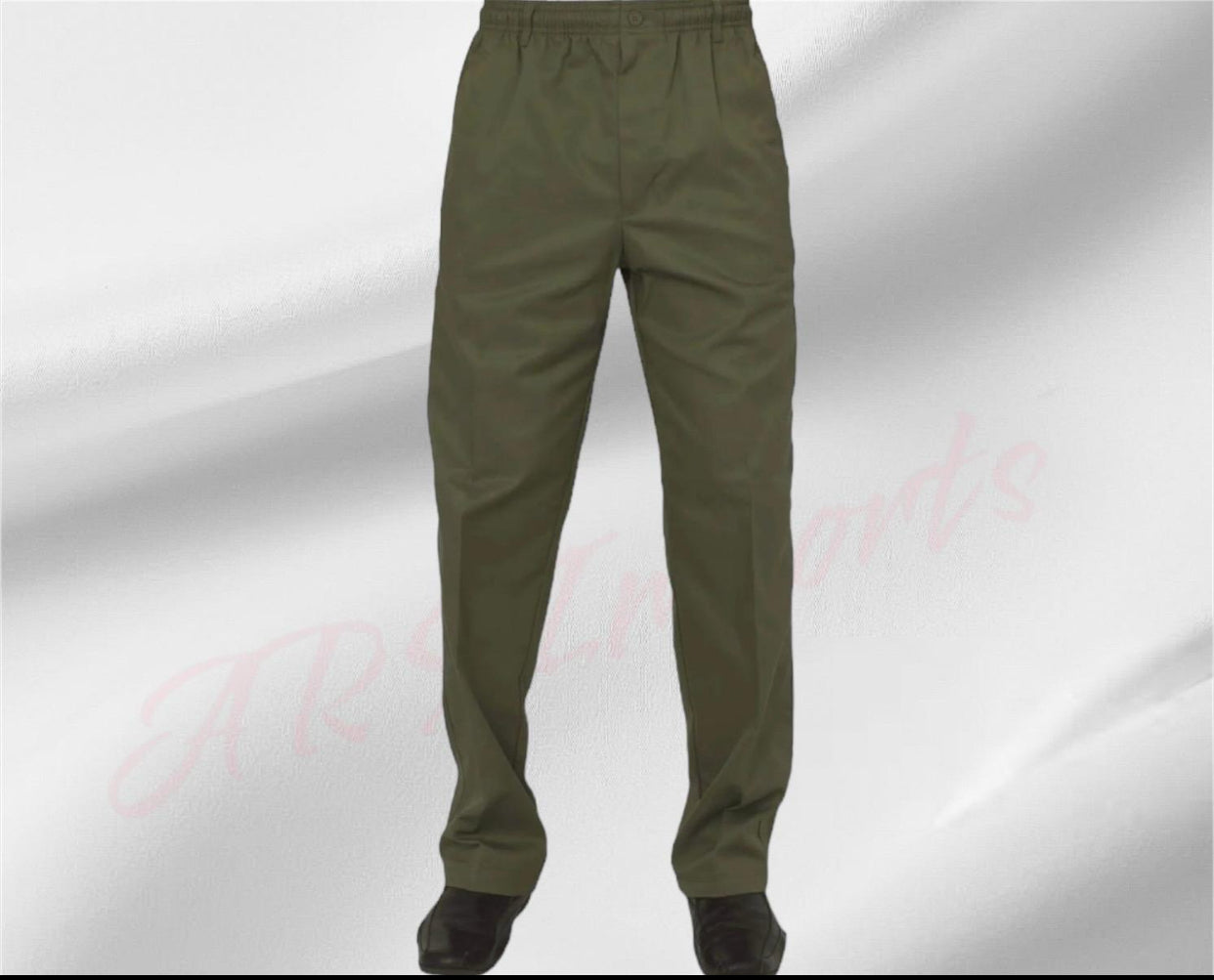 Mens Elasticated Waist Smart Casual Black Navy Rugby Trousers Pants Bottoms New Menswear