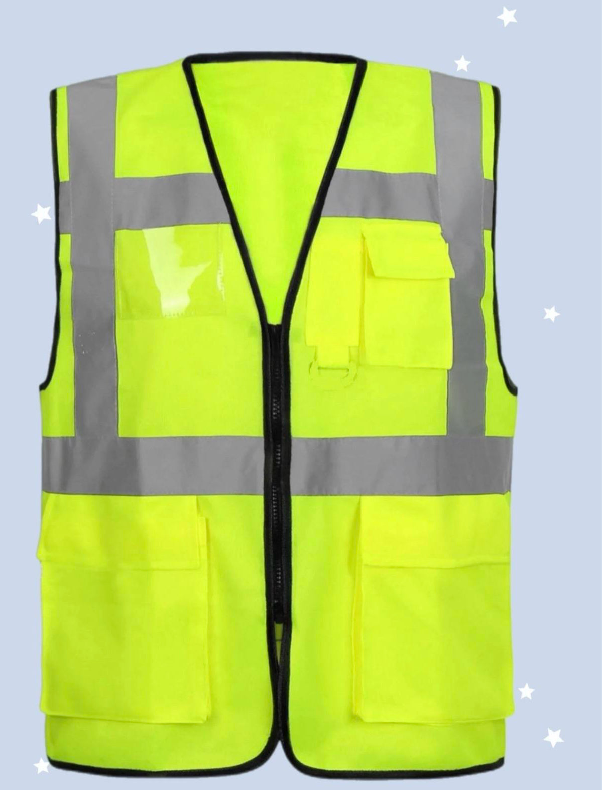 Hi Vis High Viz Visibility Vest Safety Waistcoat Jacket