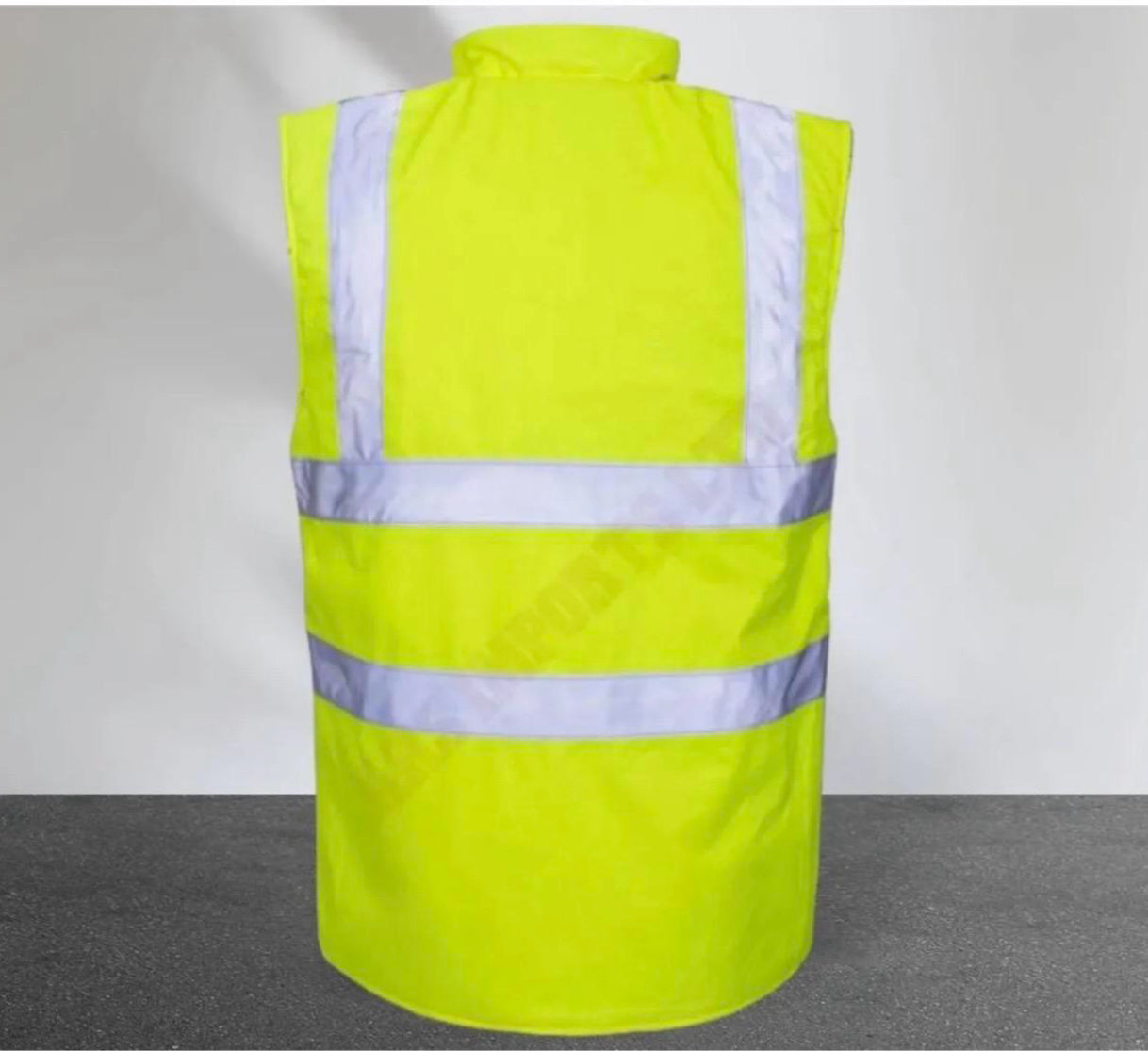 HI VIS VIZ BODY WARMER VISIBILITY FLEECE REVERSIBLE WATERPROOF GILET WAISTCOAT