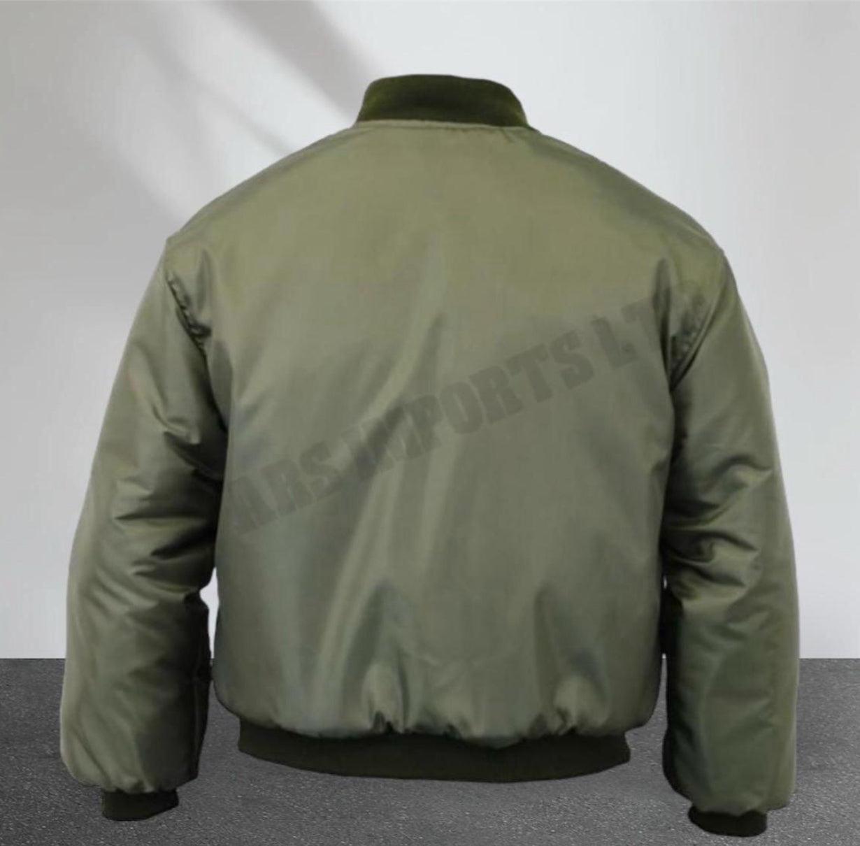 MENS BOMBER JACKET MA1 ARMY PILOT BIKER MILITARY SECURITY PADDED HARRINGTON COAT