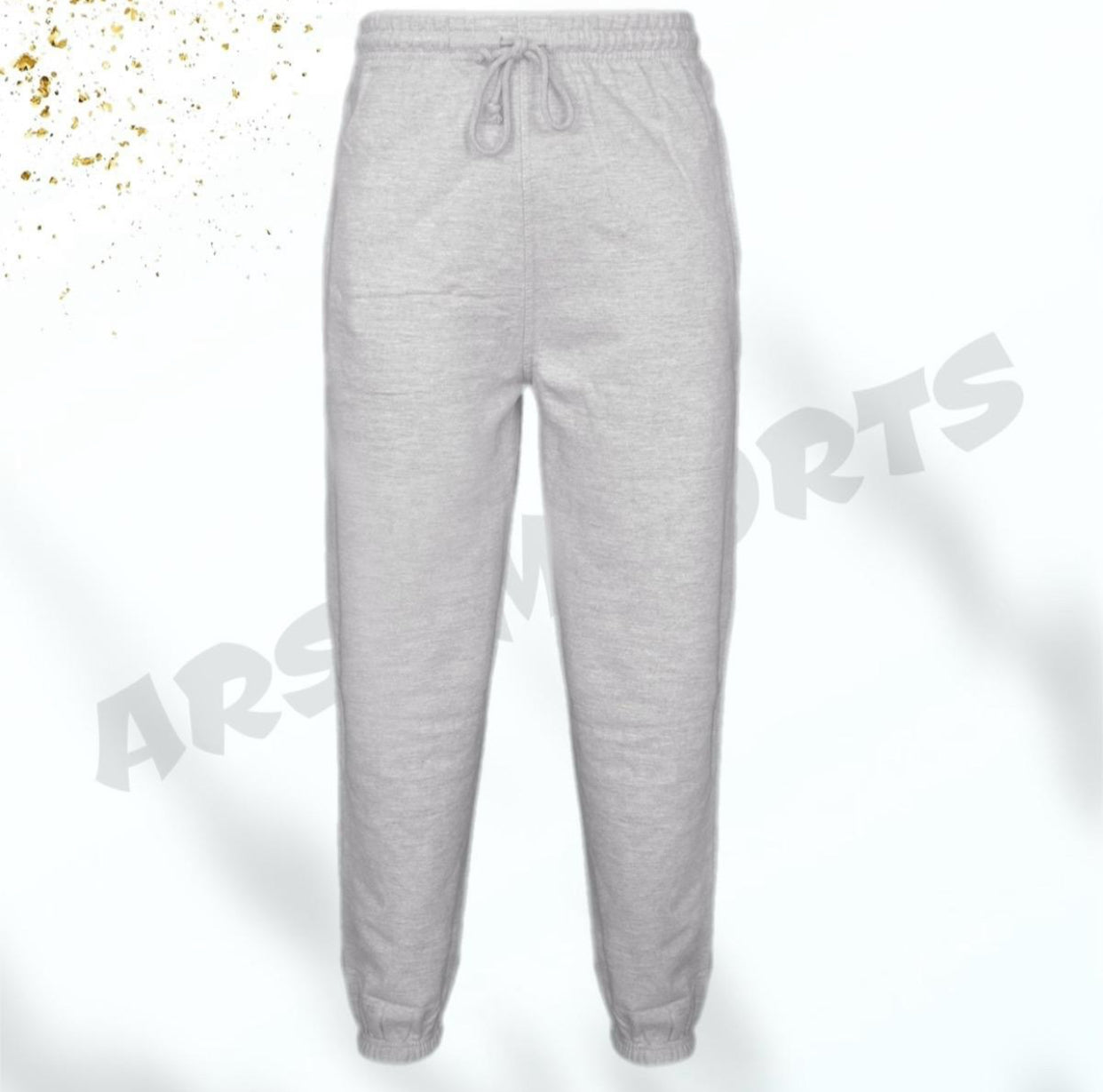 Mens Elasticated Jogging Bottoms Joggers Fleece Lined Zip Pockets Drawstring