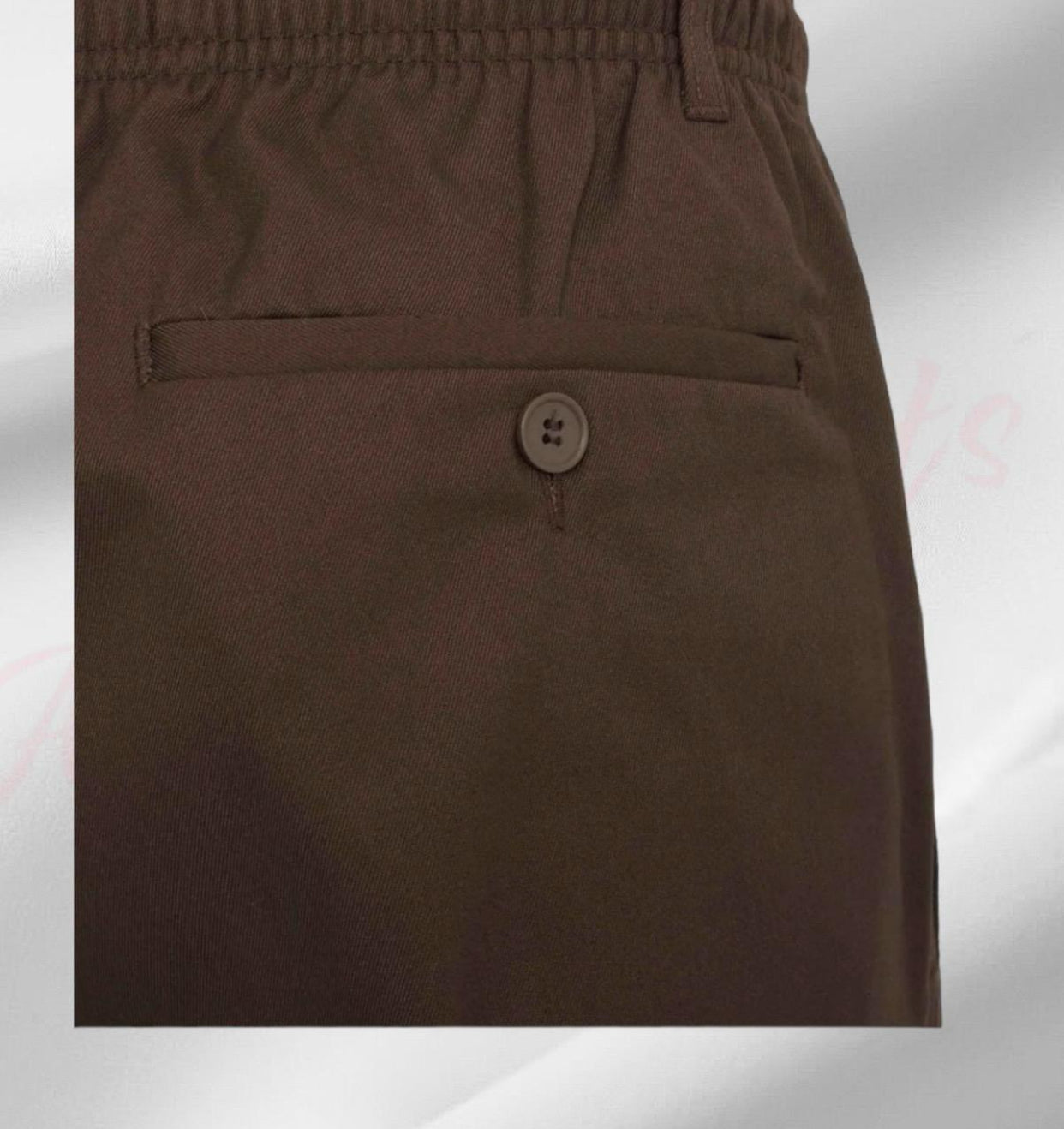 Mens Elasticated Waist Smart Casual Black Navy Rugby Trousers Pants Bottoms New Menswear