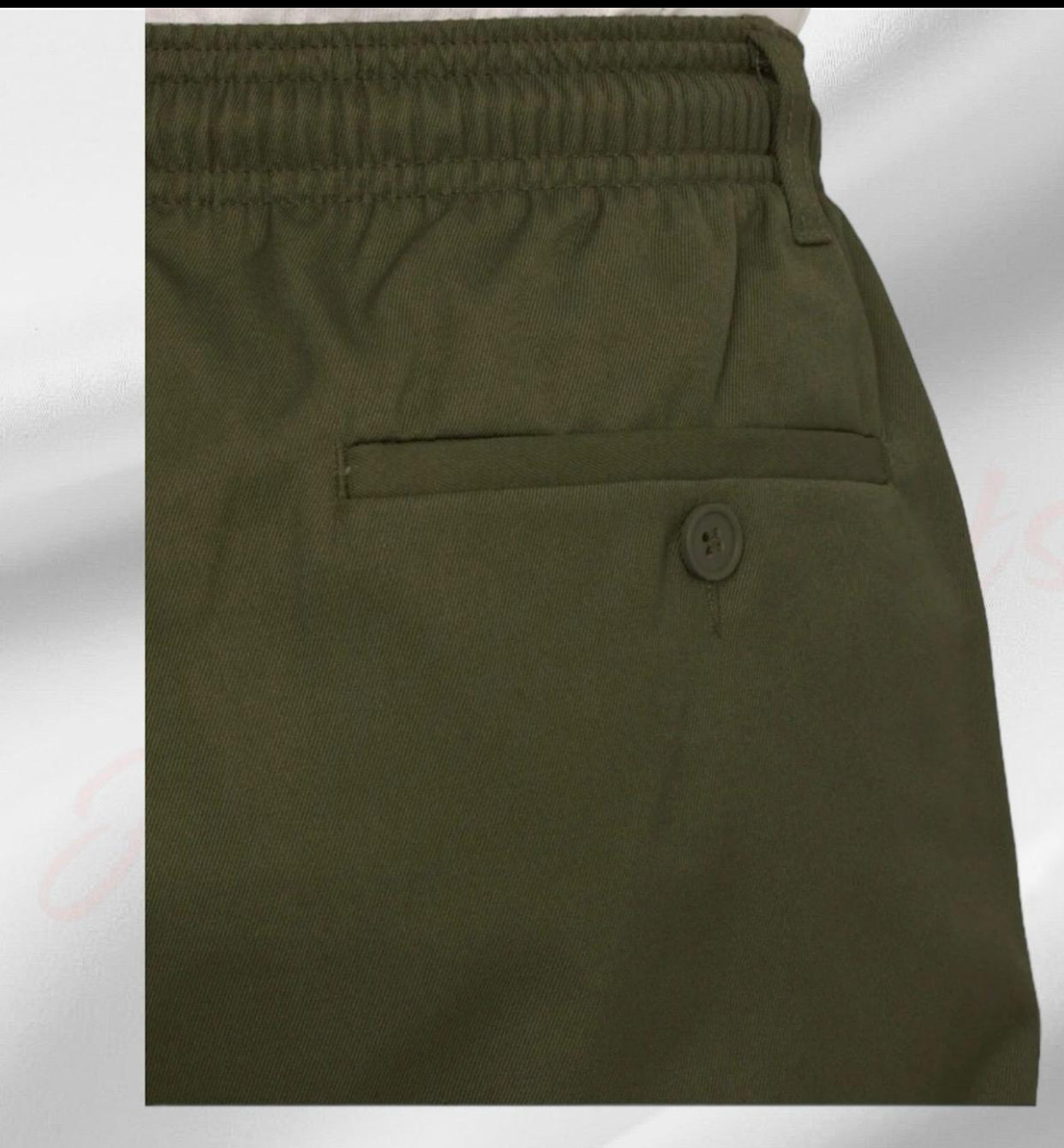 Mens Elasticated Waist Smart Casual Black Navy Rugby Trousers Pants Bottoms New Menswear