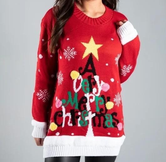 Ladies' Very Merry Christmas Knitwear Jumper - Womenswear Fit Winter