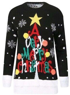 Ladies' Very Merry Christmas Knitwear Jumper - Womenswear Fit Winter